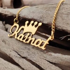 Crown Name Necklace