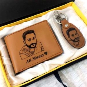 Photo Wallet Keychain Gift Set