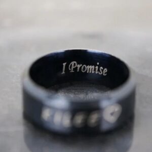 Engraved Name Date Ring