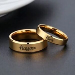 Engraved Name Date Ring