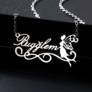 Angle Fairy Name Necklace