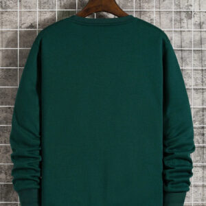 Mens Printed Sweatshirt  -Green