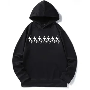 E-Shock Printed Kangaroo Hoodie