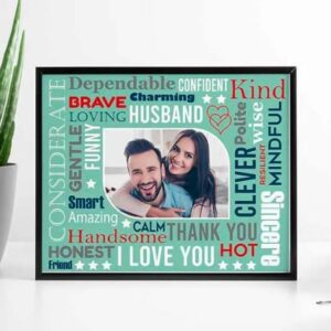 Text Mosaic Photo Frame