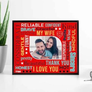 Text Mosaic Photo Frame