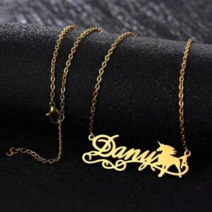 Unicorn Personalized Name Necklace