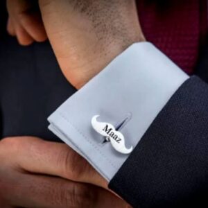 Mustache Name Cufflinks