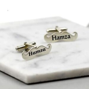 Mustache Name Cufflinks