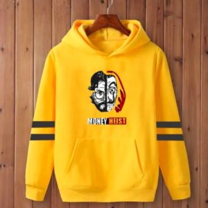 MONEY HEIST Double Strip Printed Hoodie