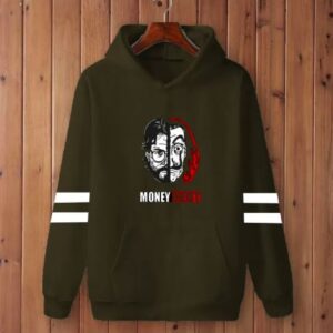 MONEY HEIST Double Strip Printed Hoodie