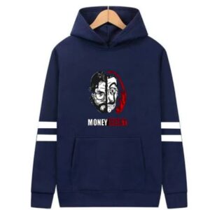 MONEY HEIST Double Strip Printed Hoodie