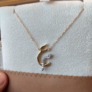 Twilight Arabic Initial Initial Necklace