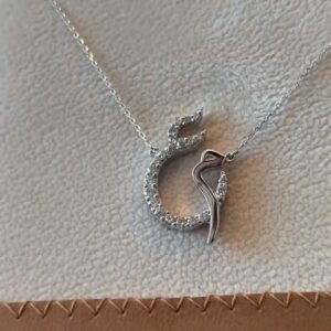 Twilight Arabic Initial Initial Necklace