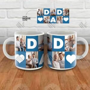 Dad Photo Collage Mug And Pillow