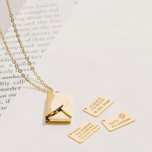 Personalized Envelope Necklace