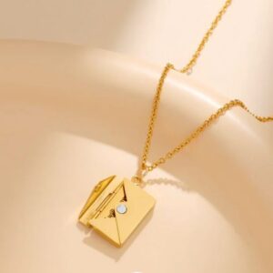 Personalized Envelope Necklace